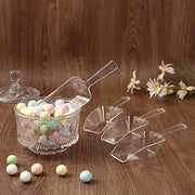 6 Treats and Candy Table Scoopers - Clear - Disposable Tableware PLST_SCOOP_CLR