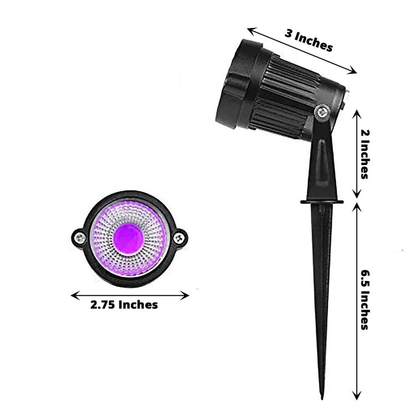 6 Watt LED Backdrop Spotlights Waterproof Landscape Lights LED_SPT03_PURP1