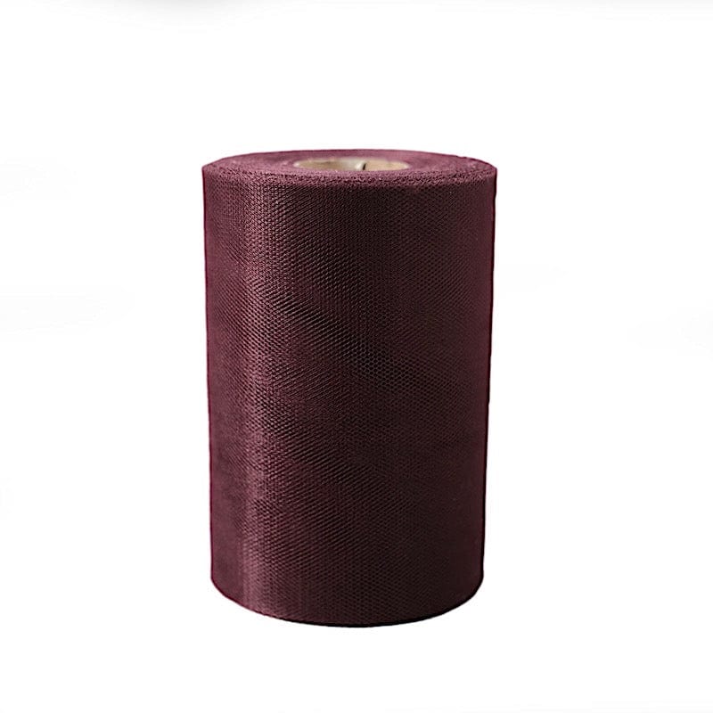 6" x 100 yards Wedding Tulle Roll TUL_6ROL_100YD_BURG