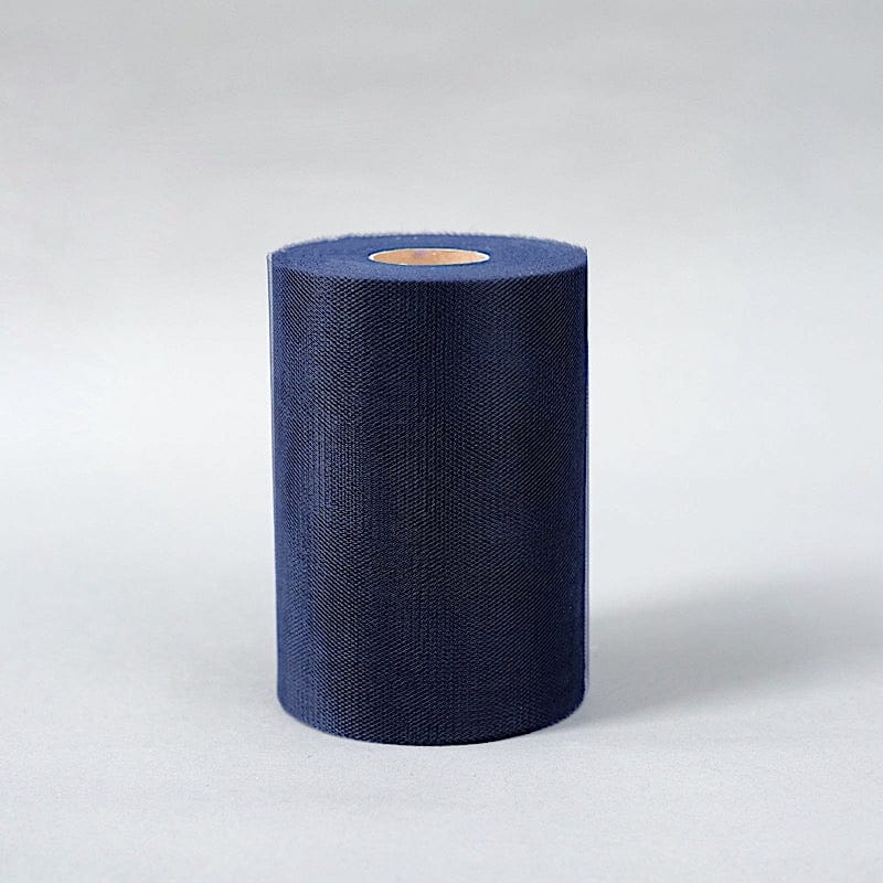 6" x 100 yards Wedding Tulle Roll TUL_6ROL_100YD_NAVY