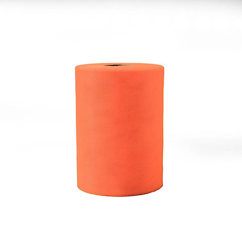6" x 100 yards Wedding Tulle Roll TUL_6ROL_100YD_ORNG
