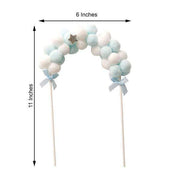 6" x 11" Cotton Balls Arch Cake Topper