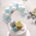 6" x 11" Cotton Balls Arch Cake Topper