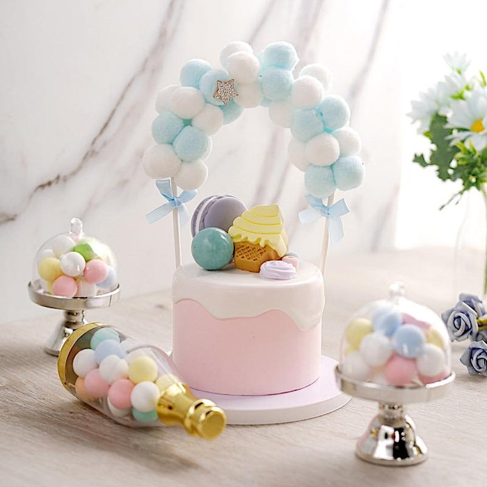 6" x 11" Cotton Balls Arch Cake Topper