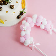 6" x 11" Cotton Balls Arch Cake Topper