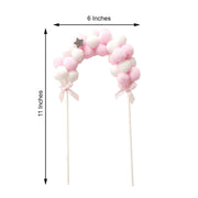 6" x 11" Cotton Balls Arch Cake Topper