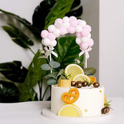 6" x 11" Cotton Balls Arch Cake Topper