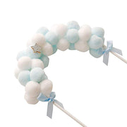6" x 11" Cotton Balls Arch Cake Topper