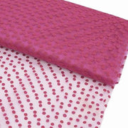 60" x 10 yards Wedding Tulle Roll with Polka Dots - Fuchsia TULA03_6010_FUSH