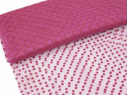 60" x 10 yards Wedding Tulle Roll with Polka Dots - Fuchsia TULA03_6010_FUSH
