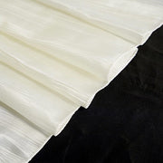 60" x 102" Accordion Metallic Crinkled Taffeta Rectangular Tablecloth