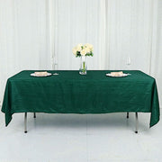 60" x 102" Accordion Metallic Crinkled Taffeta Rectangular Tablecloth