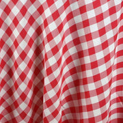 60" x 102" Checkered Gingham Polyester Tablecloth