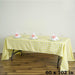 60" x 102" Checkered Gingham Polyester Tablecloth TAB_CHK60102_YEL