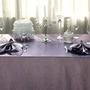 60" x 102" Satin Rectangular Tablecloth - Amethyst TAB_STN_60102_073