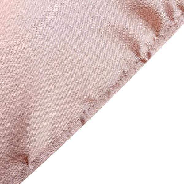 60" x 102" Satin Rectangular Tablecloth - Dusty Rose TAB_STN_60102_080