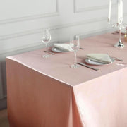 60" x 102" Satin Rectangular Tablecloth - Dusty Rose TAB_STN_60102_080