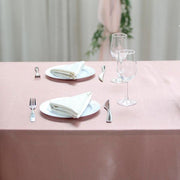 60" x 102" Satin Rectangular Tablecloth - Dusty Rose TAB_STN_60102_080