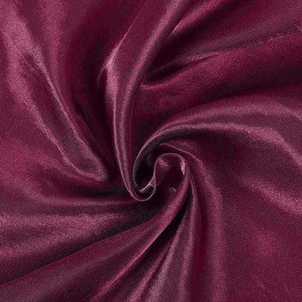 60" x 102" Satin Rectangular Tablecloth - Eggplant Purple TAB_STN_60102_EGG