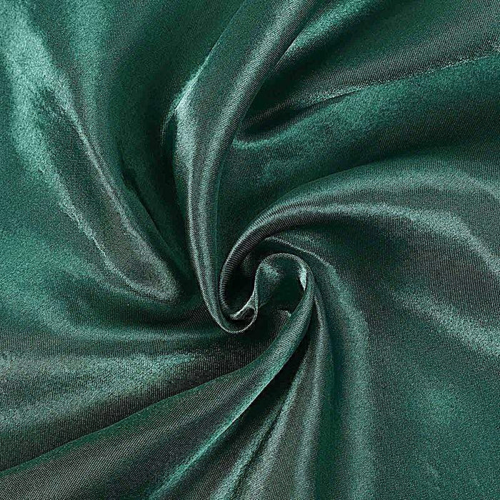60" x 102" Satin Rectangular Tablecloth - Hunter Green TAB_STN_60102_HUNT