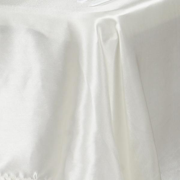 60" x 102" Satin Rectangular Tablecloth - Ivory TAB_STN_60102_IVR