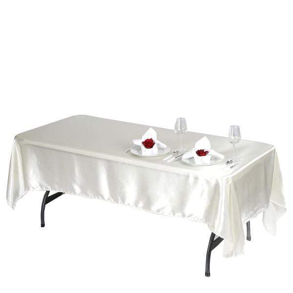 60" x 102" Satin Rectangular Tablecloth