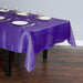 60" x 102" Satin Rectangular Tablecloth - Purple TAB_STN_60102_PURP
