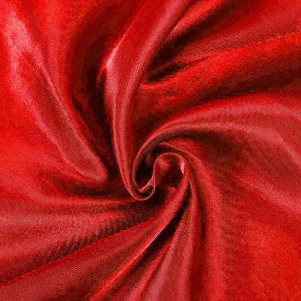 60" x 102" Satin Rectangular Tablecloth - Red TAB_STN_60102_RED