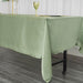 60" x 102" Satin Rectangular Tablecloth - Sage Green TAB_STN_60102_SAGE