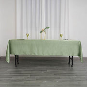 60" x 102" Satin Rectangular Tablecloth - Sage Green TAB_STN_60102_SAGE