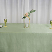 60" x 102" Satin Rectangular Tablecloth - Sage Green TAB_STN_60102_SAGE