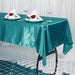 60" x 102" Satin Rectangular Tablecloth - Turquoise TAB_STN_60102_TURQ