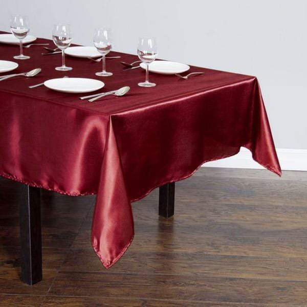 60" x 102" Satin Rectangular Tablecloth