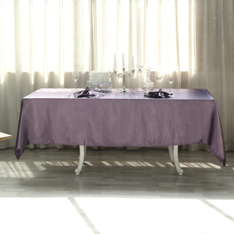 60" x 102" Satin Rectangular Tablecloth