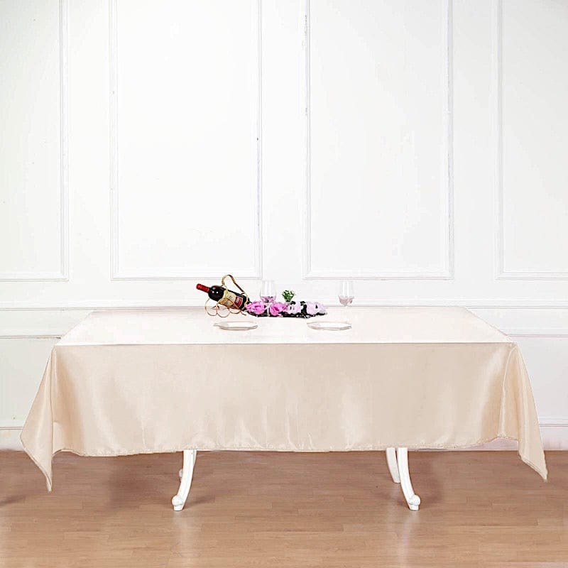 60" x 102" Satin Rectangular Tablecloth