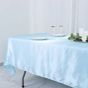 60" x 102" Satin Rectangular Tablecloth