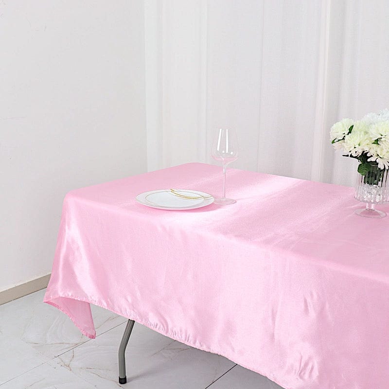 60" x 102" Satin Rectangular Tablecloth