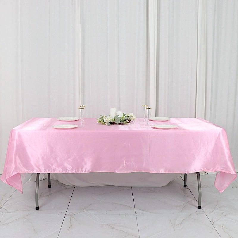 60" x 102" Satin Rectangular Tablecloth