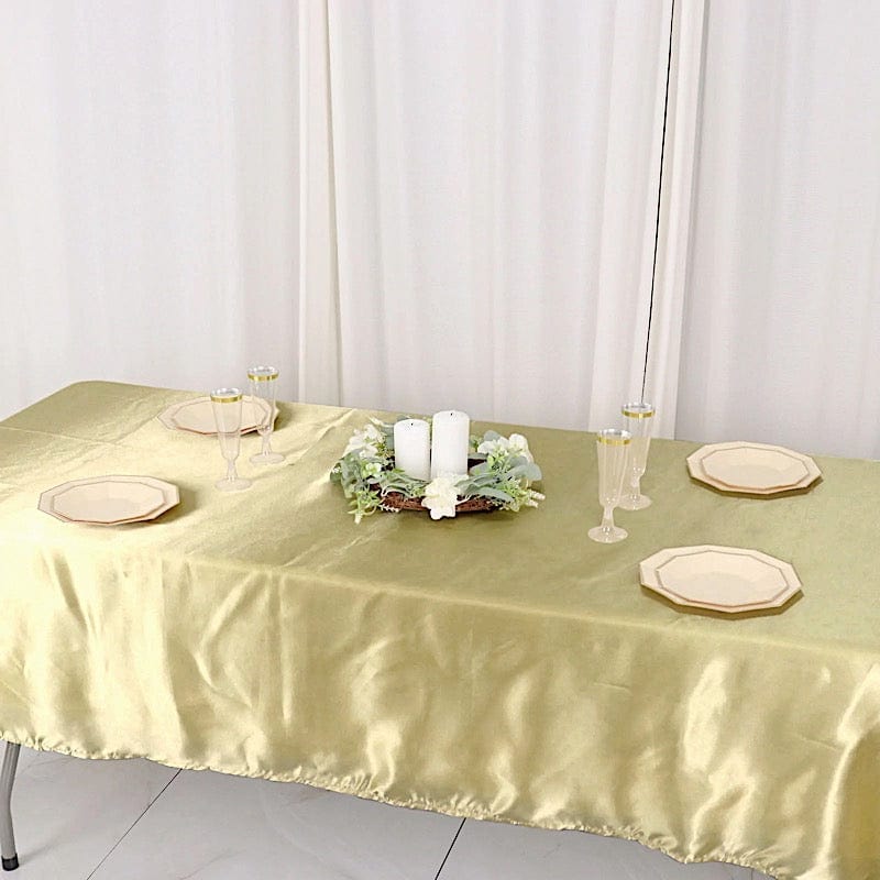 60" x 102" Satin Rectangular Tablecloth