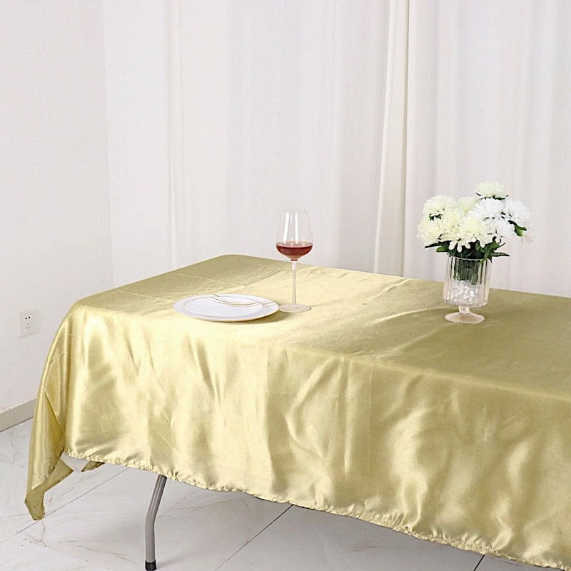 60" x 102" Satin Rectangular Tablecloth