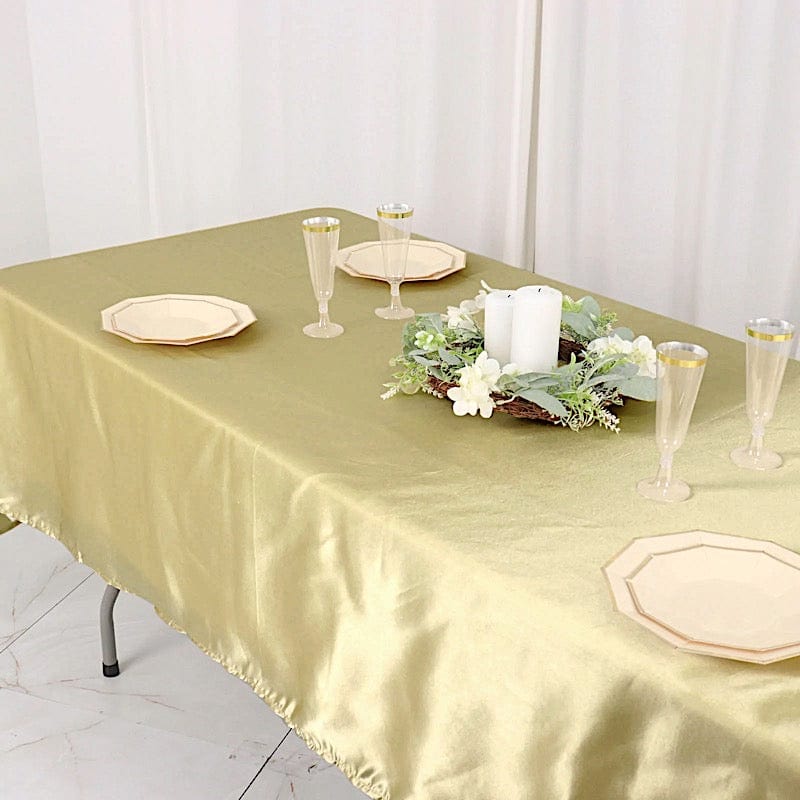 60" x 102" Satin Rectangular Tablecloth