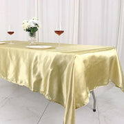 60" x 102" Satin Rectangular Tablecloth
