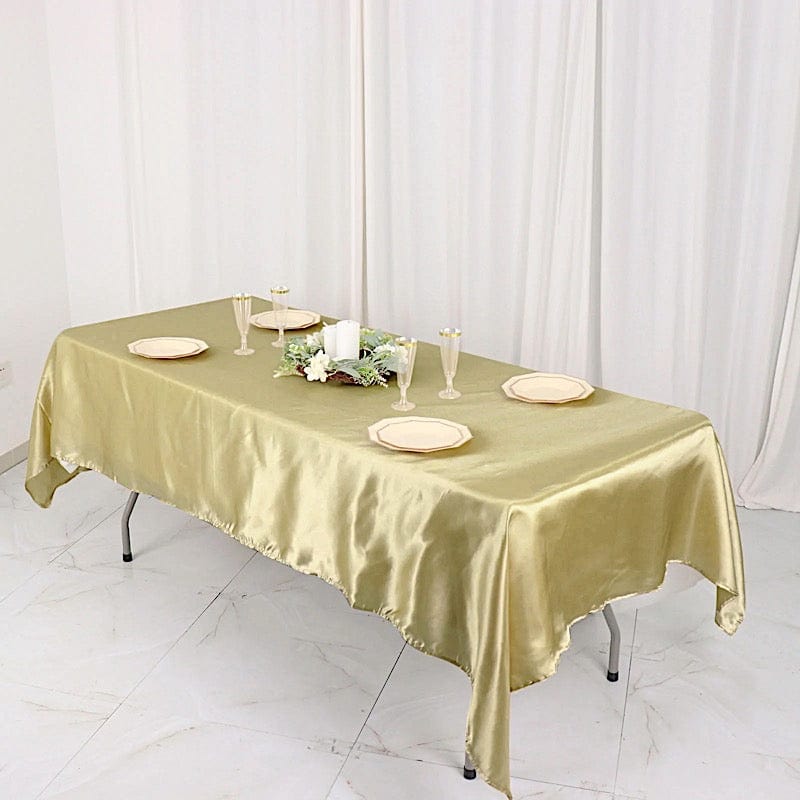 60" x 102" Satin Rectangular Tablecloth