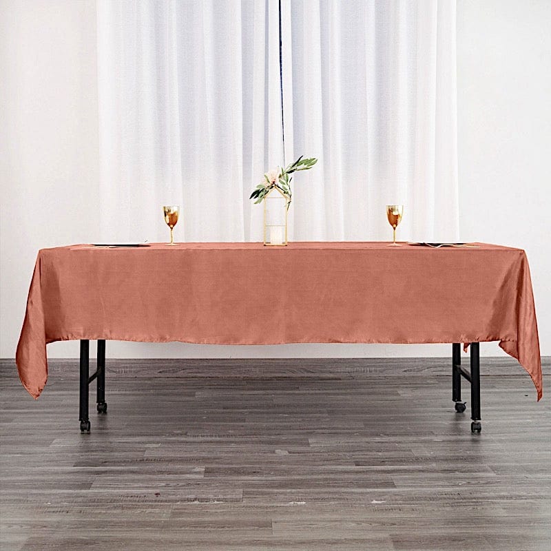 60" x 102" Satin Rectangular Tablecloth