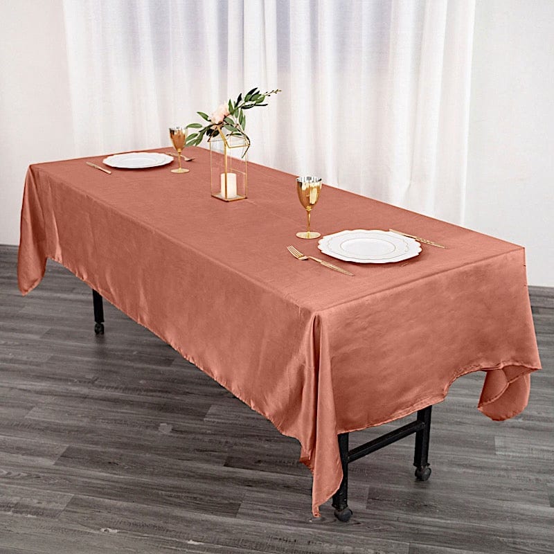 60" x 102" Satin Rectangular Tablecloth