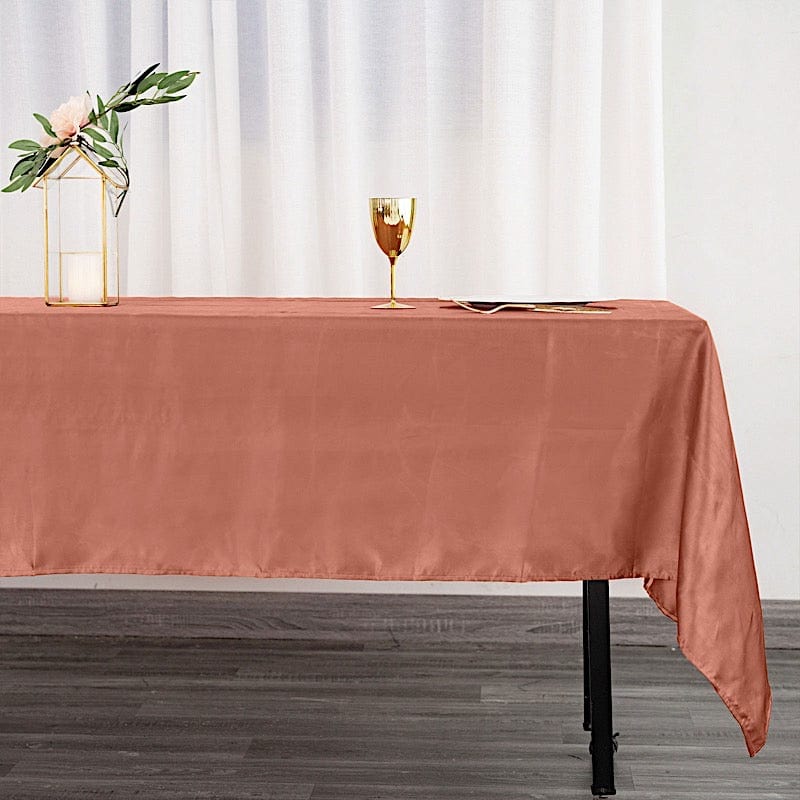 60" x 102" Satin Rectangular Tablecloth