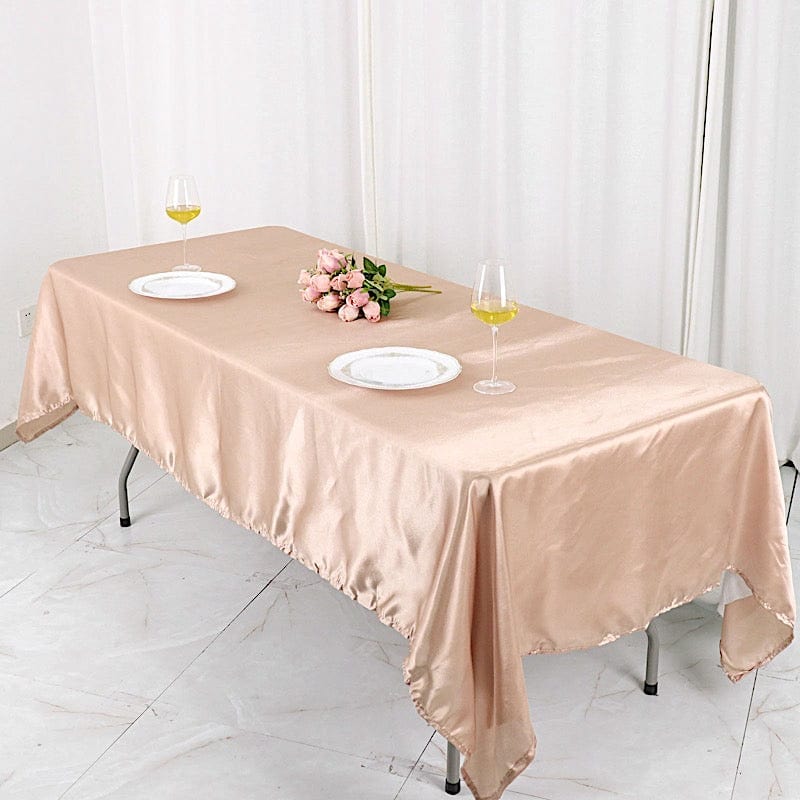 60" x 102" Satin Rectangular Tablecloth