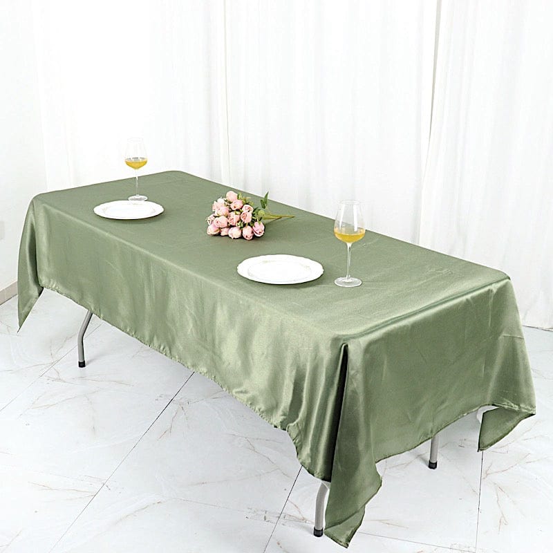 60" x 102" Satin Rectangular Tablecloth