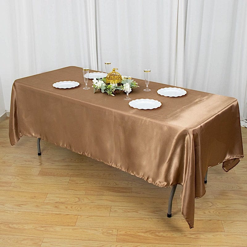 60" x 102" Satin Rectangular Tablecloth