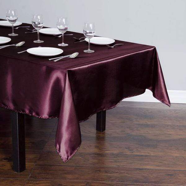 60" x 102" Satin Rectangular Tablecloth